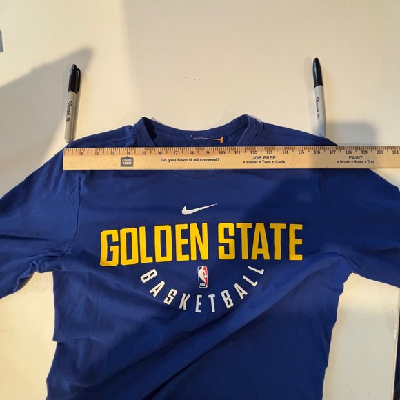 Nike Golden State Warriors Basketball Long Sleeve‎ Shirt Men's Medium Blue - Picture 6 of 10